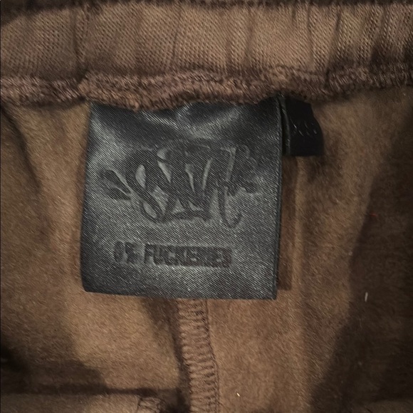 Suma Brown Jogger Pants with Drawstring - Picture 2 of 6